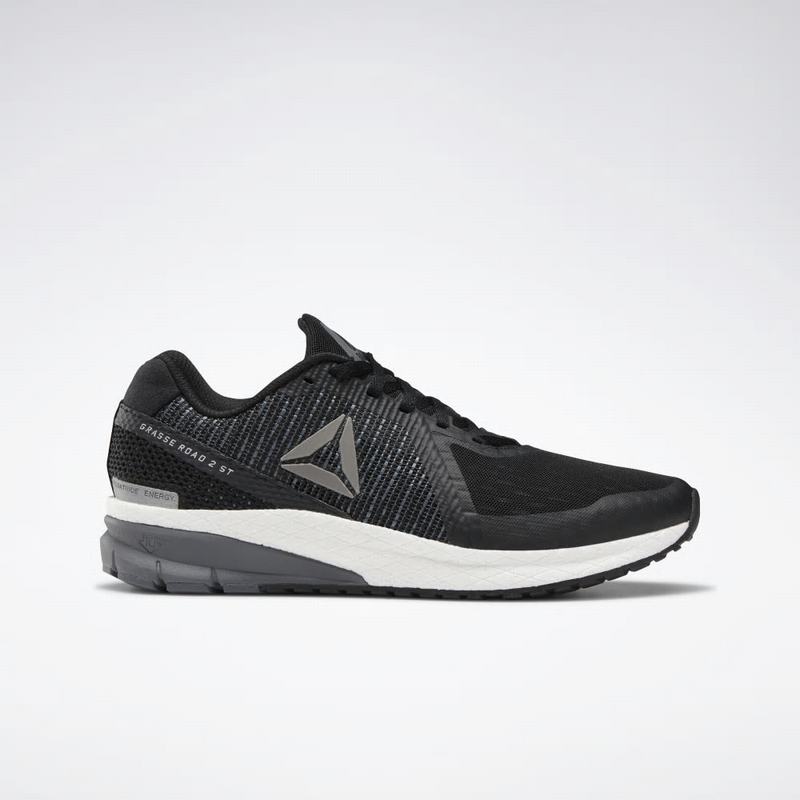 Adidasi Alergare Reebok Grasse Round 2.0 St Barbati Negrii/Albi/Gri Romania WC2630WZ